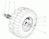 Toro 31756 (726) - 726 Snowthrower, 1974 (4000001-4999999) Ricambi WHEEL ASSEMBLY
