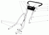 Toro 31304 - Snowhound, 1974 (4000001-4999999) Ricambi HANDLE ASSEMBLY