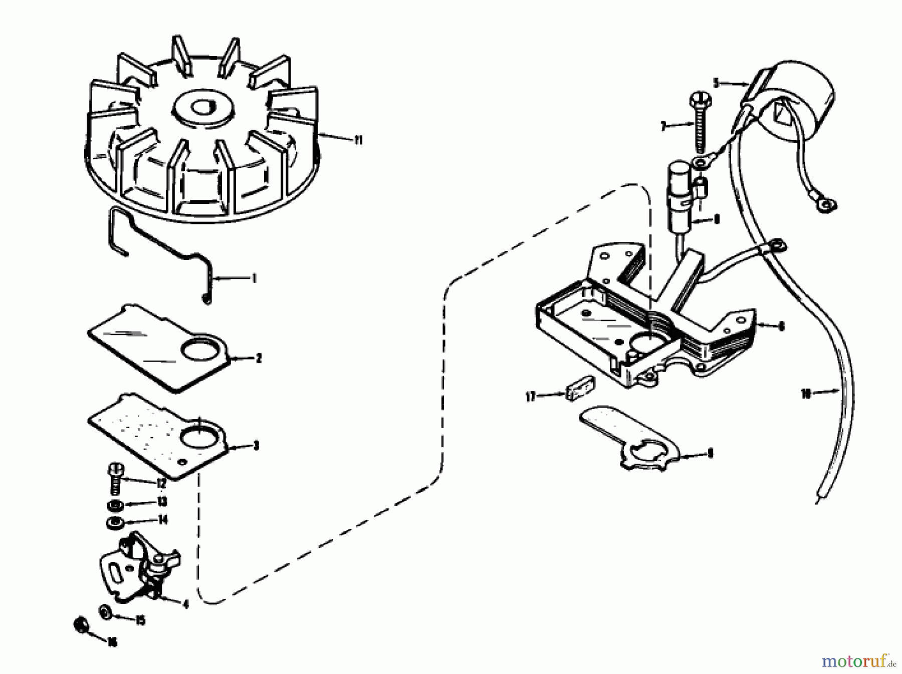Toro Neu Snow Blowers/Snow Throwers Seite 1 31411 - Toro Snow Pup, 1968 (8000001-8999999) MAGNETO MODEL NO. 610659