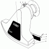 Toro 62923 - 5 hp Lawn Vacuum, 1991 (1000001-1999999) Listas de piezas de repuesto y dibujos SNOUT ASSEMBLY