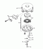 Toro 31677 (724) - 724 Snowthrower, 1977 (7000001-7999999) Ricambi REWIND STARTER NO. 590473 (5 AND 7 H.P. SNOWTHROWER MODEL NOS. 31625 AND 31677)