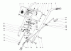 Toro 31626 (526) - 526 Snowthrower, 1971 (1000001-1999999) Ricambi HANDLE ASSEMBLY