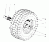 Toro 31727 (726) - 726 Snowthrower, 1971 (1000001-1999999) Ricambi WHEEL ASSEMBLY