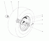 Toro 31763 (826) - 826 Snowthrower, 1976 (6000001-6999999) Ricambi WHEEL ASSEMBLY