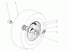 Toro 31995 (1032) - 1032 Snowthrower, 1976 (6000001-6999999) Ricambi WHEEL ASSEMBLY