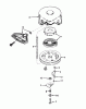 Toro 38035 (3521) - 3521 Snowthrower, 1986 (6000001-6999999) Ricambi REWIND STARTER NO. 590604
