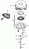 Toro 38035 (3521) - 3521 Snowthrower, 1988 (8000001-8999999) Ricambi REWIND STARTER NO. 590604
