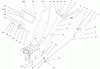 Toro 38051 (522) - 522 Snowthrower, 2001 (210000001-210999999) Ricambi HANDLE ASSEMBLY