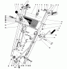 Toro 38052 (521) - 521 Snowthrower, 1992 (2000001-2999999) Ricambi HANDLE ASSEMBLY