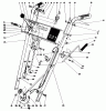 Toro 38056 (521) - 521 Snowthrower, 1984 (4000001-4999999) Ricambi HANDLE ASSEMBLY