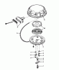 Toro 38080 (824) - 824 Snowthrower, 1979 (9000001-9999999) Ricambi REWIND STARTER NO. 590479
