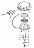 Toro 38080 (824) - 824 Snowthrower, 1984 (4000001-4999999) Ricambi REWIND STARTER NO. 590479