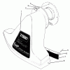 Toro 62923 - 5 hp Lawn Vacuum, 1993 (3900001-3999999) Listas de piezas de repuesto y dibujos SNOUT ASSEMBLY