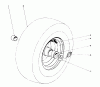 Toro 38095 (1132) - 1132 Snowthrower, 1980 (0000001-0999999) Ricambi WHEEL ASSEMBLY