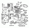 Toro 38095 (1132) - 1132 Snowthrower, 1984 (4000001-4999999) Ricambi ENGINE BRIGGS & STRATTON MODEL NO. 252416-0677-01 #1