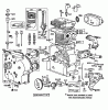 Toro 38095 (1132) - 1132 Snowthrower, 1985 (5000001-5999999) Ricambi ENGINE BRIGGS & STRATTON MODEL NO. 252416-0677-01 #1