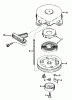 Toro 38115C (CR-20R) - CR-20 Snowthrower, 1988 (8000001-8999999) Ricambi REWIND STARTER NO. 590537