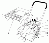 Toro 38115C (CR-20R) - CR-20 Snowthrower, 1988 (8000001-8999999) Ricambi SHROUD & HANDLE ASSEMBLY