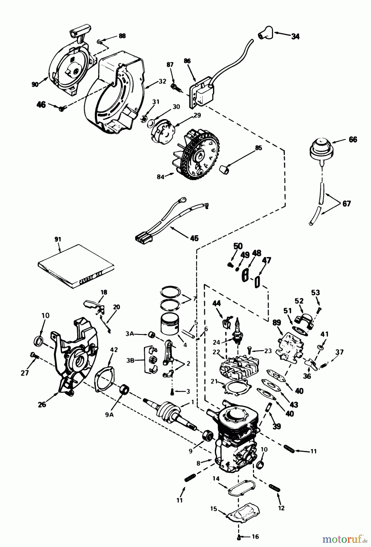  Toro Neu Snow Blowers/Snow Throwers Seite 1 38116 (CR-20R) - Toro CR-20 Snowthrower, 1989 (9000001-9999999) ENGINE TECUMSEH MODEL NO. AH-600 TYPE 1623-N