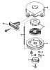 Toro 38116 (CR-20R) - CR-20 Snowthrower, 1989 (9000001-9999999) Ricambi REWIND STARTER NO. 590537