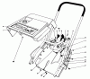 Toro 38116 (CR-20R) - CR-20 Snowthrower, 1989 (9000001-9999999) Ricambi SHROUD & HANDLE ASSEMBLY