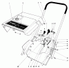 Toro 38130 (S-200) - S-200 Snowthrower, 1980 (0500000-0999999) Ricambi SHROUD & HANDLE ASSEMBLY (MODEL 38120)