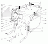 Toro 62924 - 5 hp Lawn Vacuum, 1997 (7900001-7999999) Listas de piezas de repuesto y dibujos CONTROL & HANDLE ASSEMBLY