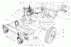 Toro 62924 - 5 hp Lawn Vacuum, 1997 (7900001-7999999) Listas de piezas de repuesto y dibujos ENGINE & BASE ASSEMBLY