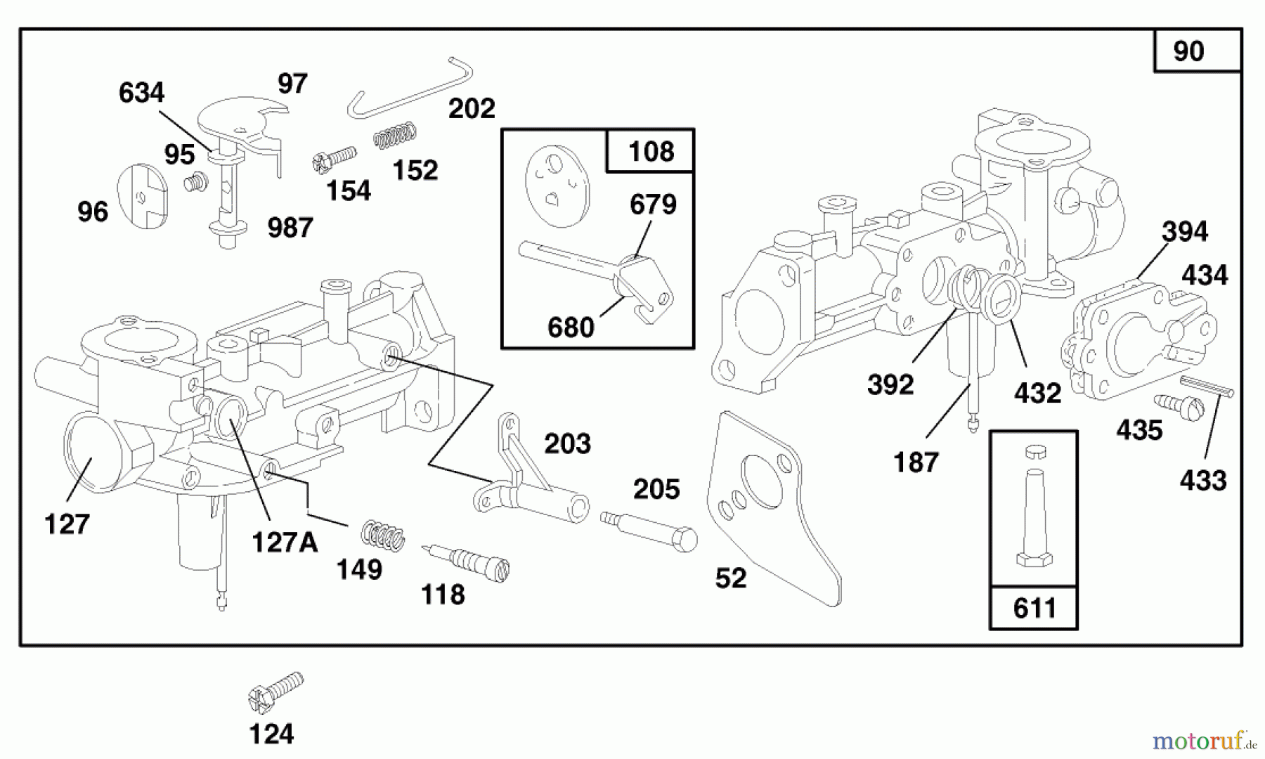  Toro Neu Blowers/Vacuums/Chippers/Shredders 62924 - Toro 5 hp Lawn Vacuum, 1997 (7900001-7999999) ENGINE BRIGGS & STRATTON MODEL 135202-0263-01 #2
