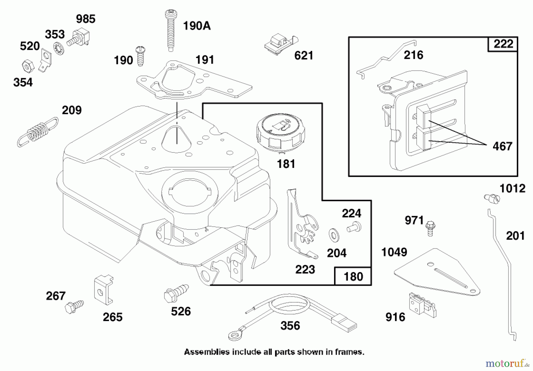 Toro Neu Blowers/Vacuums/Chippers/Shredders 62924 - Toro 5 hp Lawn Vacuum, 1999 (9900001-9999999) ENGINE BRIGGS & STRATTON MODEL 135202-0263-01 #4