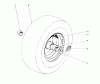 Toro 38160 (1132) - 1132 Snowthrower, 1979 (9000001-9999999) Ricambi WHEEL ASSEMBLY