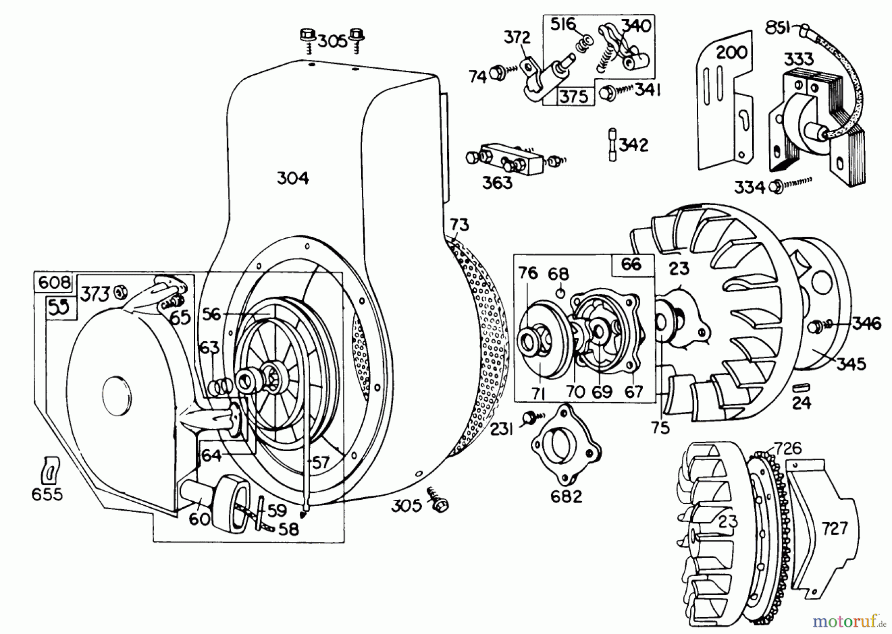  Toro Neu Snow Blowers/Snow Throwers Seite 1 38160 (1132) - Toro 1132 Snowthrower, 1980 (0000001-0999999) ENGINE MODEL NO. 190402 TYPE 0989-01 (8 H.P. SNOWTHROWER MODEL 3BRIGGS & STRATTON #1