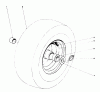 Toro 38160 (1132) - 1132 Snowthrower, 1980 (0000001-0999999) Ricambi WHEEL ASSEMBLY