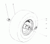 Toro 38160 (1132) - 1132 Snowthrower, 1982 (2000001-2999999) Ricambi WHEEL ASSEMBLY