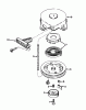 Toro 38162 (S-620) - S-620 Snowthrower, 1986 (6000001-6999999) Ricambi REWIND STARTER NO. 590537