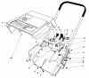 Toro 38162 (S-620) - S-620 Snowthrower, 1988 (8000001-8999999) Ricambi SHROUD & HANDLE ASSEMBLY