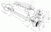 Toro 38162 (S-620) - S-620 Snowthrower, 1989 (9000001-9999999) Ricambi LOWER MAIN FRAME ASSEMBLY