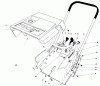 Toro 38162 (S-620) - S-620 Snowthrower, 1989 (9000001-9999999) Ricambi SHROUD & HANDLE ASSEMBLY