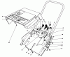 Toro 38162 (S-620) - S-620 Snowthrower, 1990 (0000001-0999999) Ricambi SHROUD & HANDLE ASSEMBLY