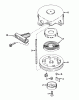 Toro 38165 (S-620) - S-620 Snowthrower, 1985 (5010001-5999999) Ricambi REWIND STARTER NO. 590537
