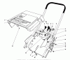 Toro 38165 (S-620) - S-620 Snowthrower, 1985 (5010001-5999999) Ricambi SHROUD & HANDLE ASSEMBLY