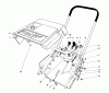 Toro 38165 (S-620) - S-620 Snowthrower, 1987 (7000001-7999999) Ricambi SHROUD & HANDLE ASSEMBLY