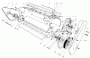 Toro 38165 (S-620) - S-620 Snowthrower, 1989 (9000001-9999999) Ricambi LOWER MAIN FRAME ASSEMBLY