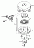 Toro 38165 (S-620) - S-620 Snowthrower, 1989 (9000001-9999999) Ricambi REWIND STARTER NO. 590537