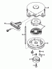 Toro 38165 (S-620) - S-620 Snowthrower, 1990 (0000001-0999999) Ricambi REWIND STARTER NO. 590537