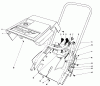 Toro 38165 (S-620) - S-620 Snowthrower, 1990 (0000001-0999999) Ricambi SHROUD & HANDLE ASSEMBLY