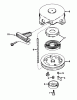 Toro 38167C (S-620) - S-620 Snowthrower, 1986 (6000001-6999999) Ricambi REWIND STARTER NO. 590537