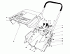 Toro 38167C (S-620) - S-620 Snowthrower, 1986 (6000001-6999999) Ricambi SHROUD & HANDLE ASSEMBLY