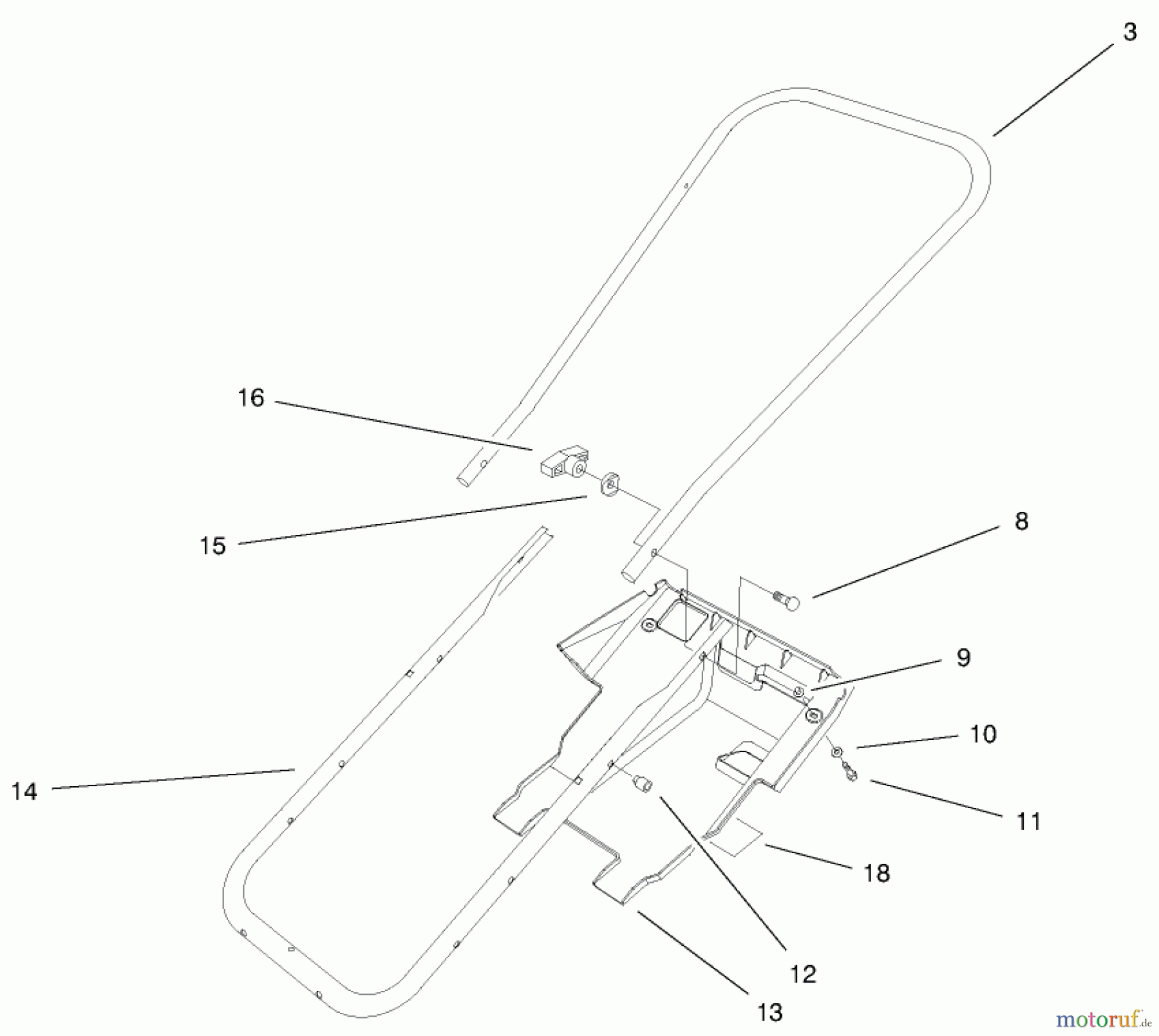  Toro Neu Snow Blowers/Snow Throwers Seite 1 38170 - Toro CCR Powerlite Snowthrower, 2000 (200000001-200999999) HANDEL & LOWER SHROUD ASSEMBLY