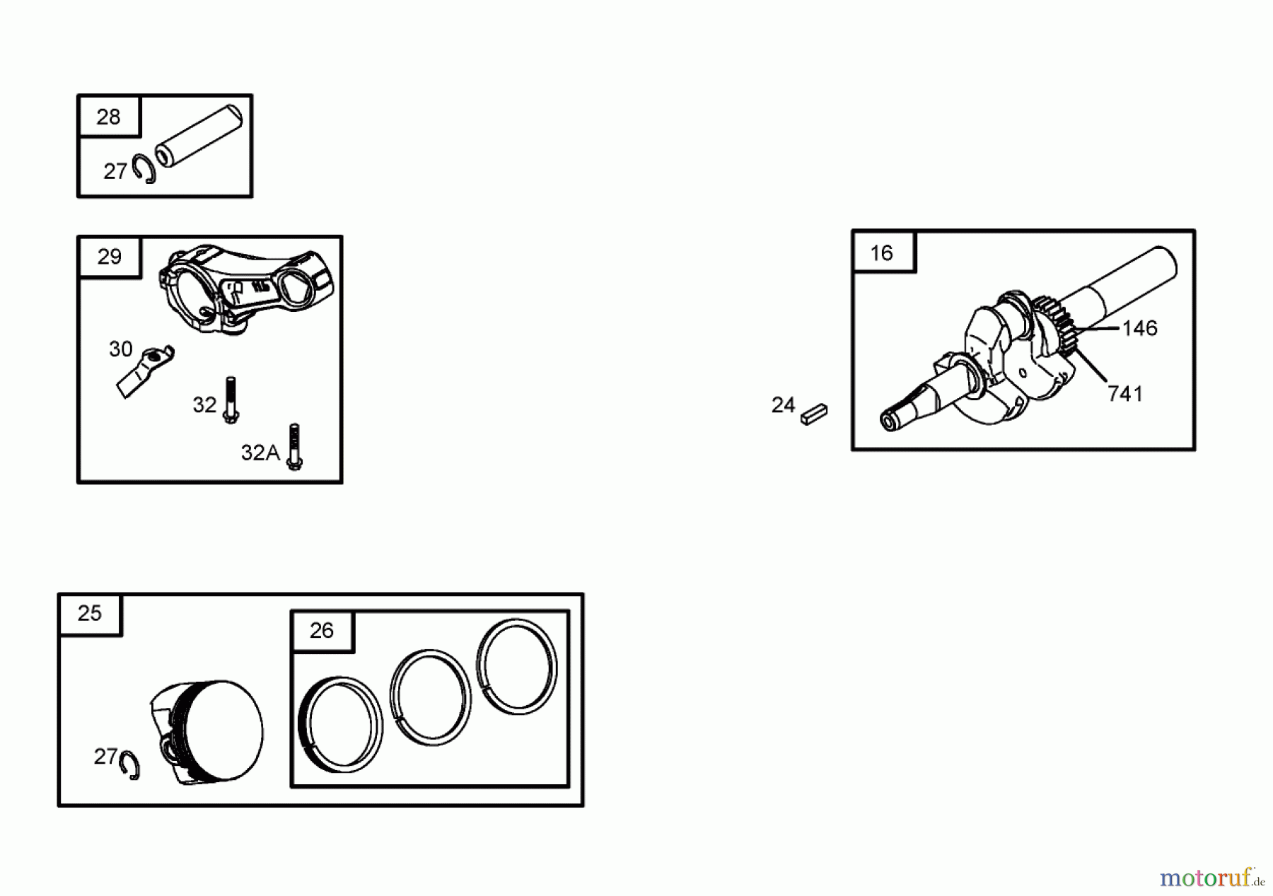 Toro Neu Blowers/Vacuums/Chippers/Shredders 62925 - Toro 206cc OHV Vacuum Blower, 2006 (260000001-260999999) CRANKSHAFT ASSEMBLY BRIGGS AND STRATTON 126302-0245-E1